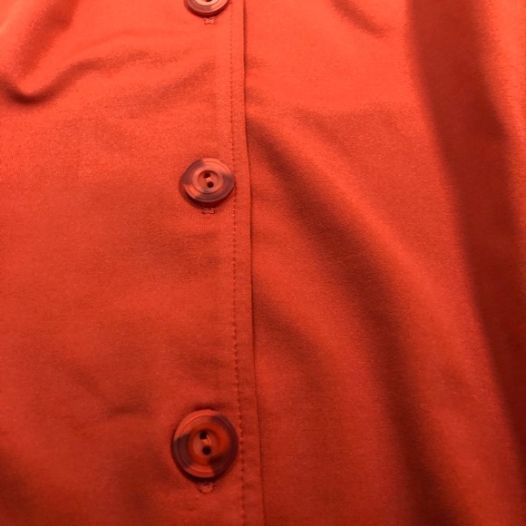 Ardoise Montreal  Rust orange blouse Med - Picture 4 of 10